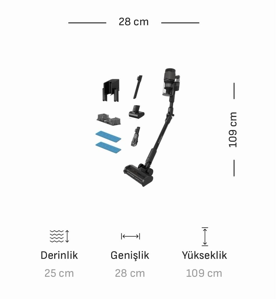 Arçelik Şarjlı Dikey Süpürge Sıfır Kapalı Kutu - 14