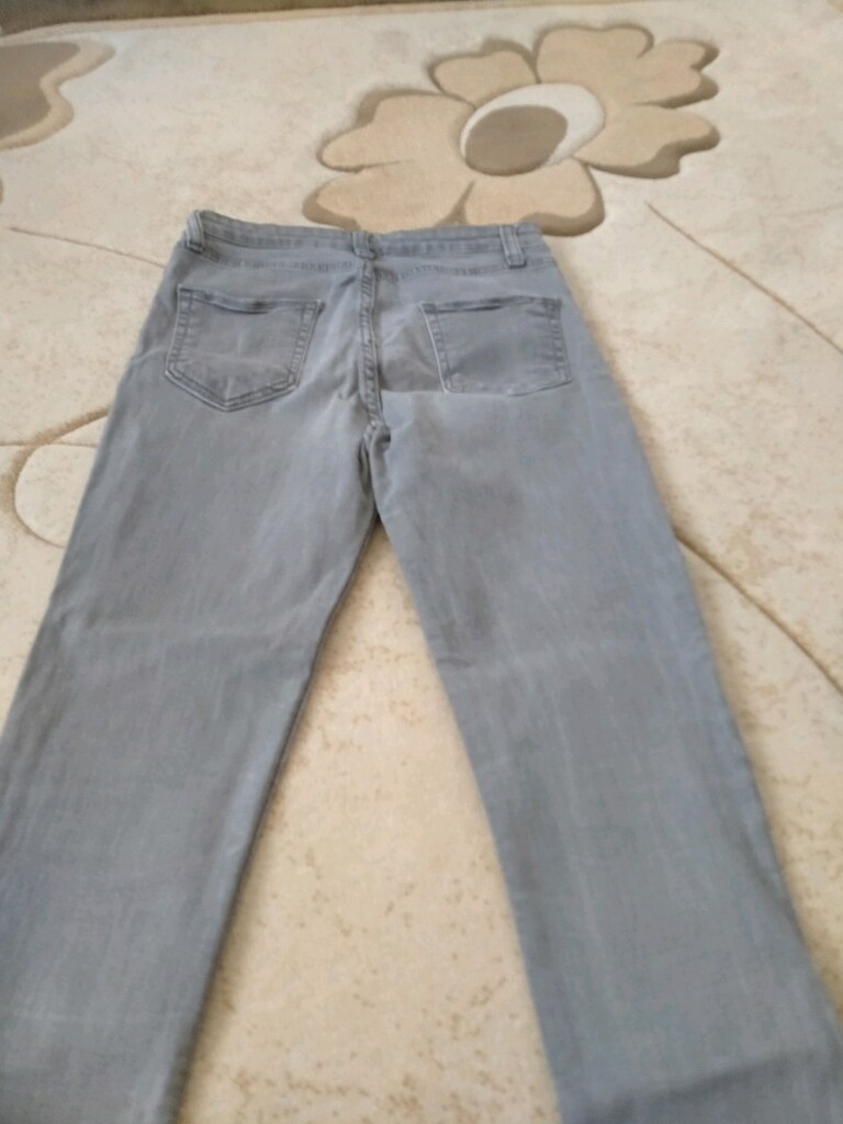kot pantalon gri renk blue jeans - 4