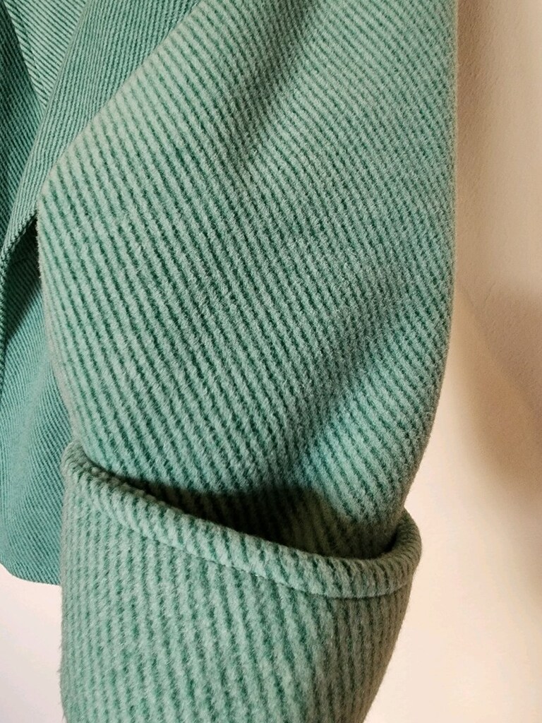 June Mint Yeşili kısa kaban - 4