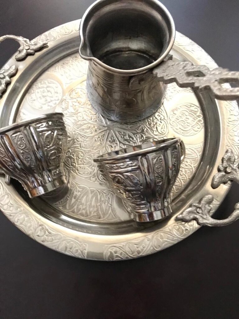 kahva takımı bakır el işçiliği - 4