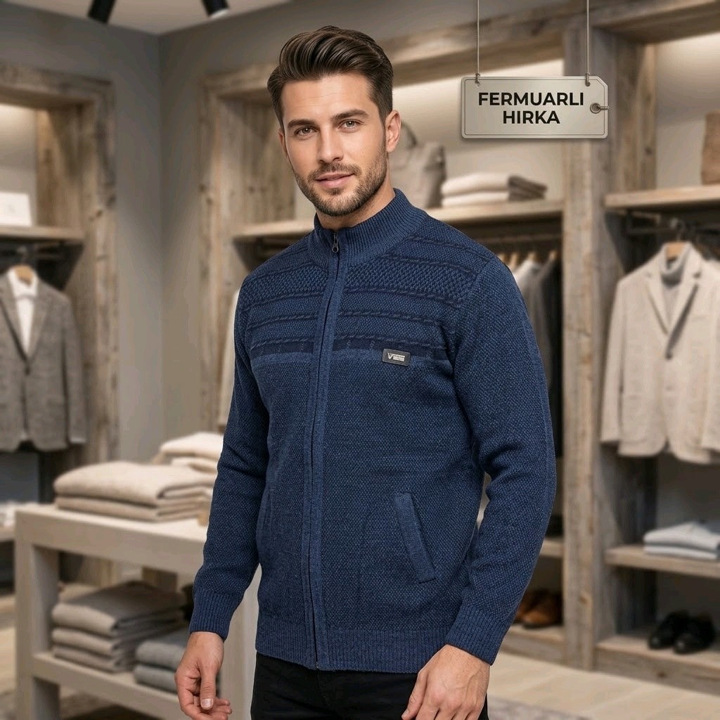 Toptan Fermuarlı Hırka Normal ve Battal - 2