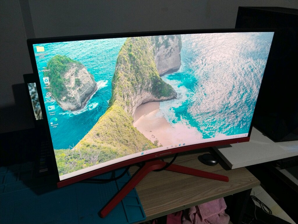 rampage monitör 27inç kavisli curved 165 hz sıfır gibi - 3