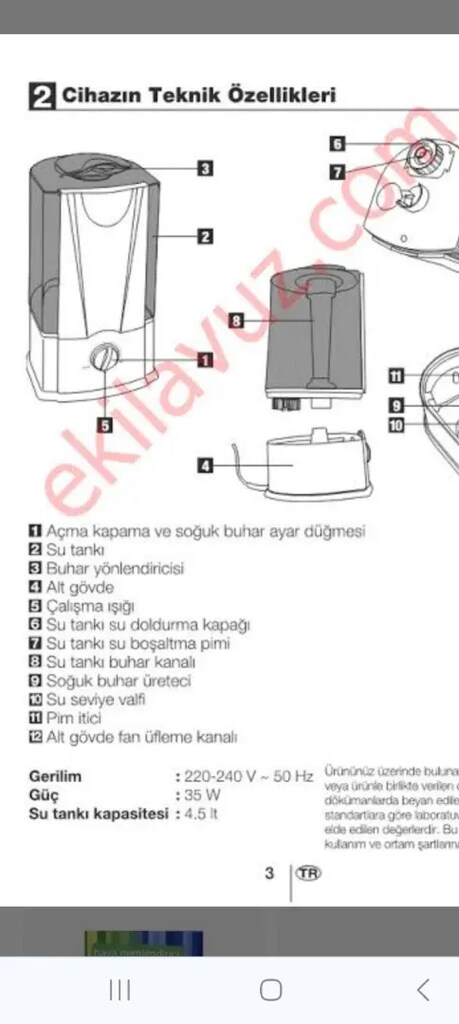 Buhar makinesi hava nemlendirici - 3