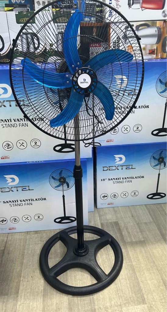 vantilatör sanayi tipi demir pervane 5 kanatlı 80w