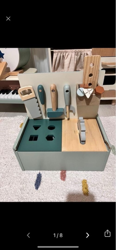 zara home kids tamir kutusu alet seti oyuncak ahşap