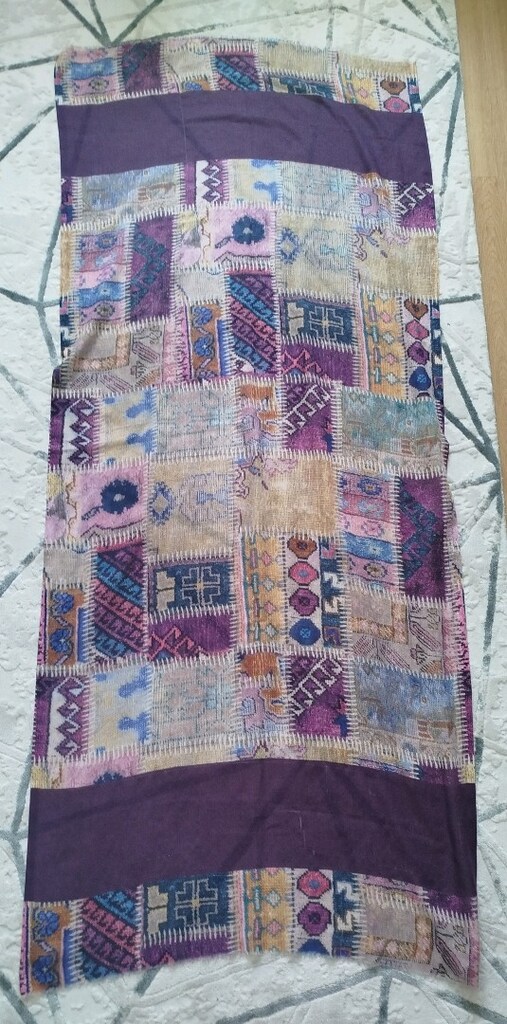 MOR ETNİK DESEN ŞAL - 8