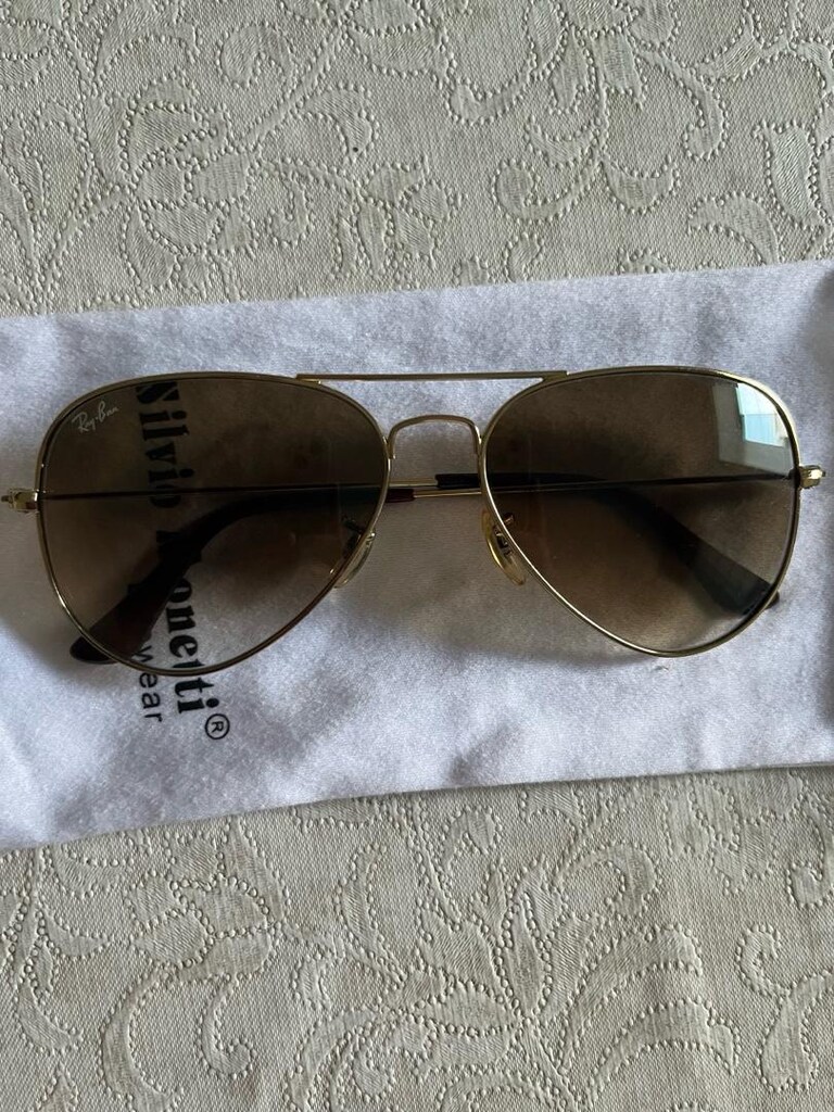 Orijinal Ray-Ban RB3025 Aviator Damla Model Güneş Gözlüğü (Gold) - 6