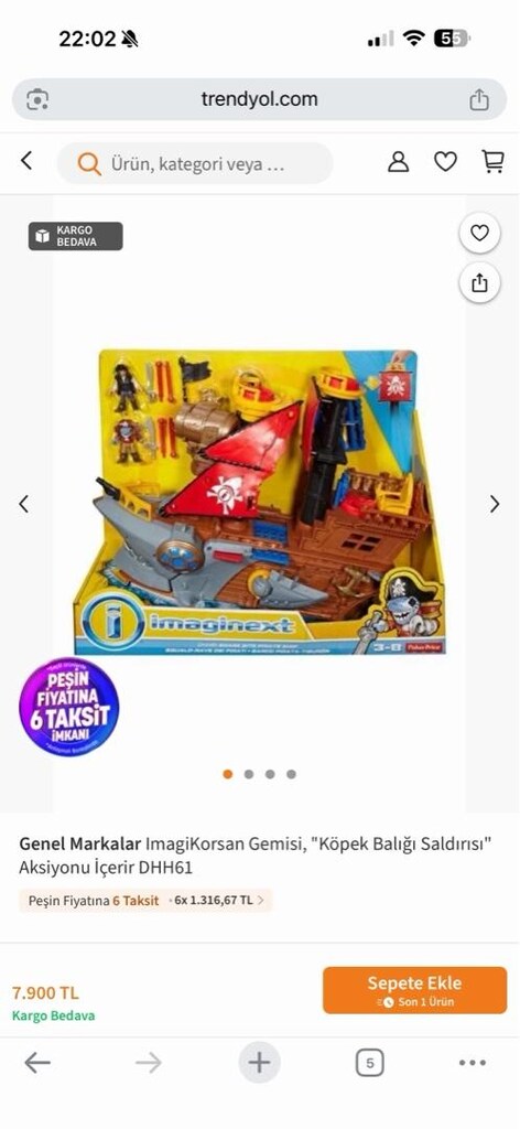 fisher price korsan köpekbalığı - 2