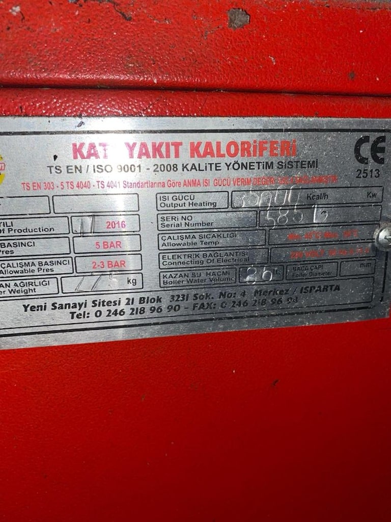 termosifon , katı yakıt kazanı , aygaz - 4