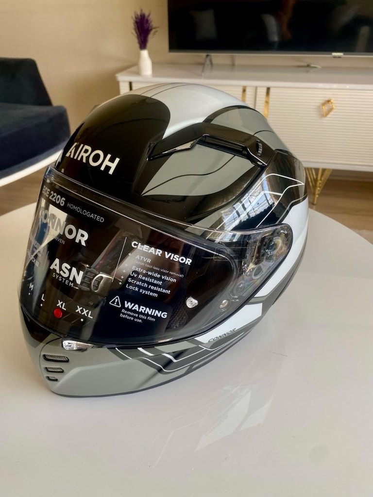 AIROH CONNOR DUNK BLACK GLOSS KASK XL BEDEN SIFIR KUTULU - 2