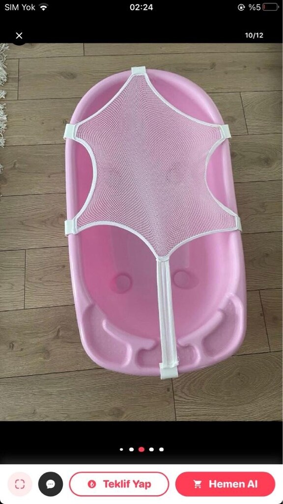 yenidoğan eşyaları küvet taşıma çantası babynest toplu satış - 9