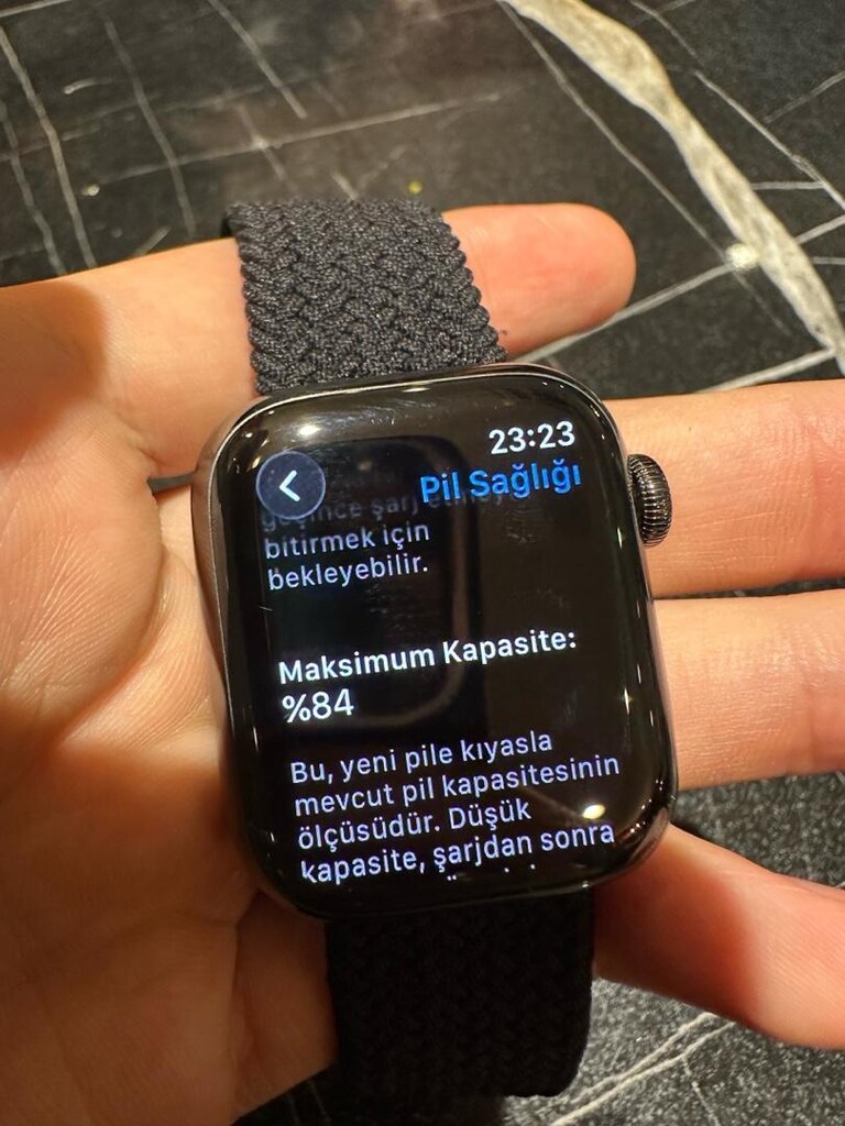Apple Watch 7 41mm Stainless Steel Paslanmaz Çelik Kasa Temiz - 6
