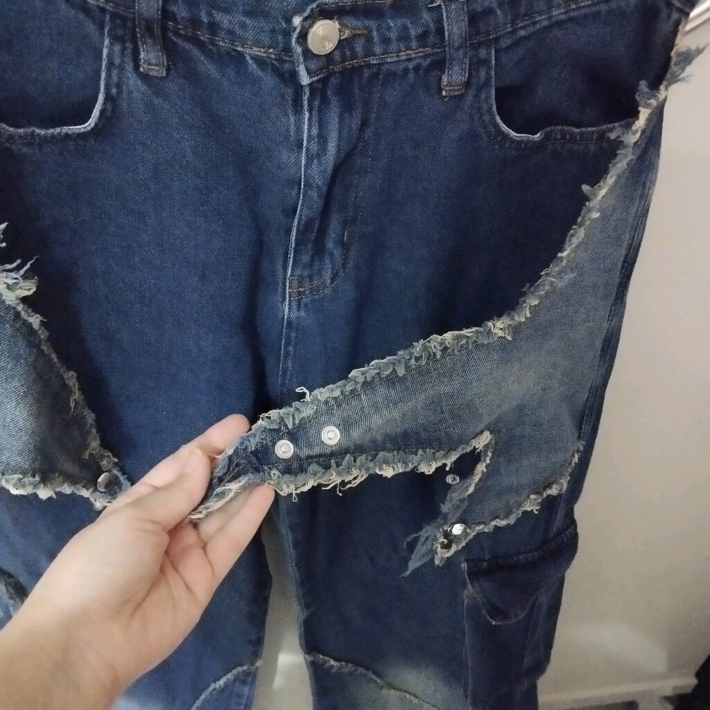 Skater Style y2k yıldızlı pantolo - 7