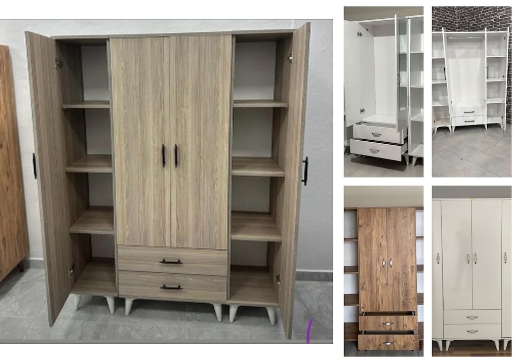 4 kapaklı elbise dolabı cvvermxvze - 5