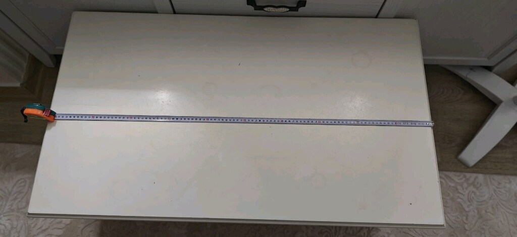 MDF Minimalist Beyaz Dikdörtgen Masa - 3