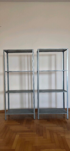 dış mekan raf ünitesi , galvanizli, 60x27x140 cm