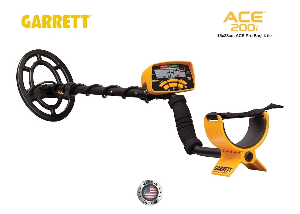 Garrett ACE 200i Hedef Tanımlamalı Dedektör (6x9" PRO Başlıklı) - 3