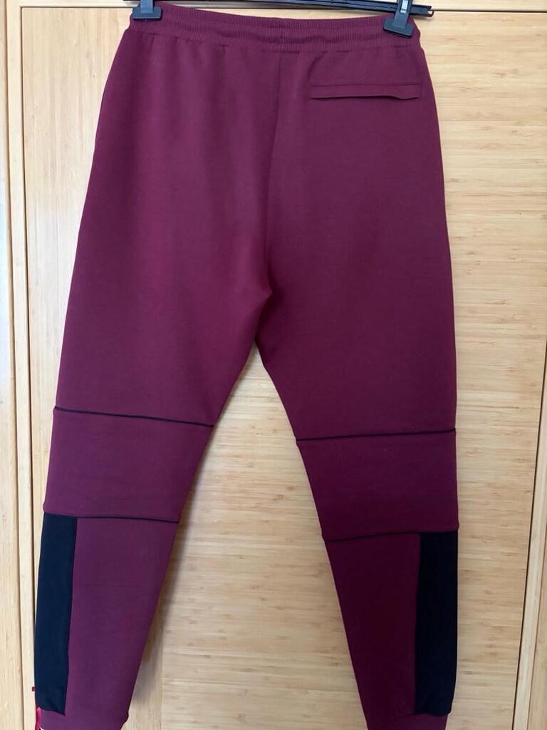 ORİJİNAL LACOSTE EŞOFMAN ALTI BORDO MEDİUM SIFIR ETİKETLİ — görsel 13/16