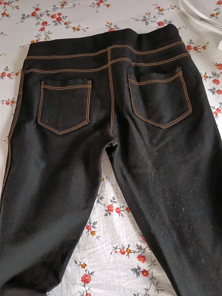 siyah dar jeen kot beli lastikli - 5