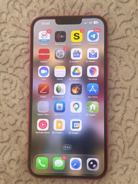Sorunsuz temiz İphone 14 plus 256 gb