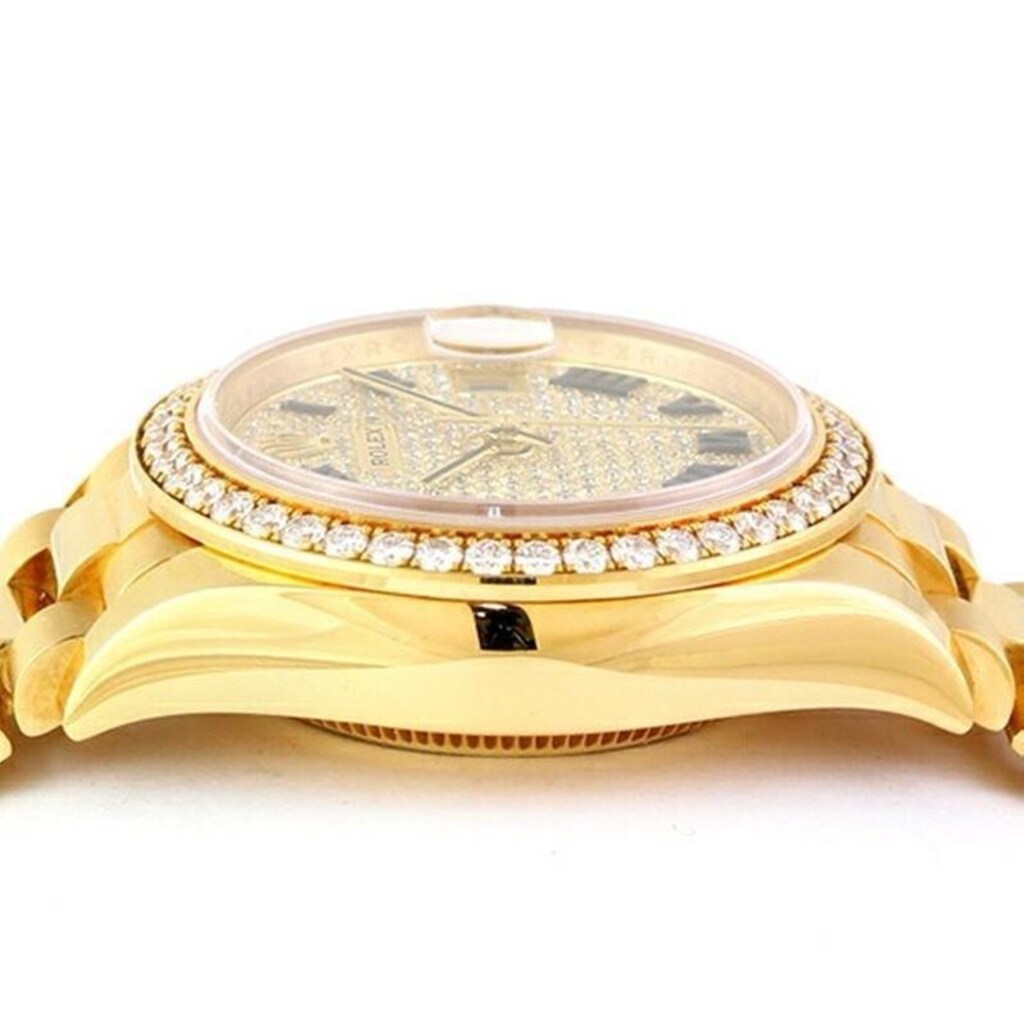 ‼İTHAL/SIFIR/Rolex Datejust,18KGold,44 Elmaslı Bezel,Pırlanta Kadran - 3