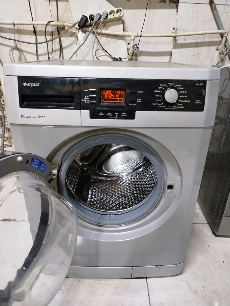 Arçelik Marka 8 Kg İnox Çamaşır Makinası - 8