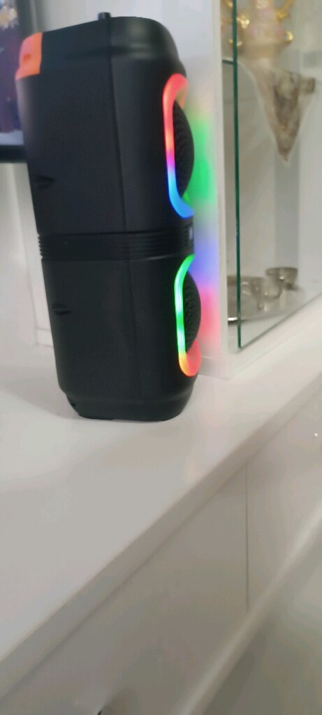 bluetooth'lu şarjlı kablolu mikrofonlu hoparlör FM radyolu - 9