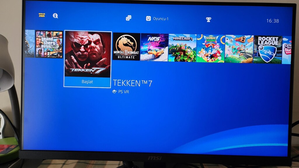 PS4 Slim 1 TB, 16 Oyunlu, Çift Kollu, Sorunsuz Tertemiz Cihaz - 11