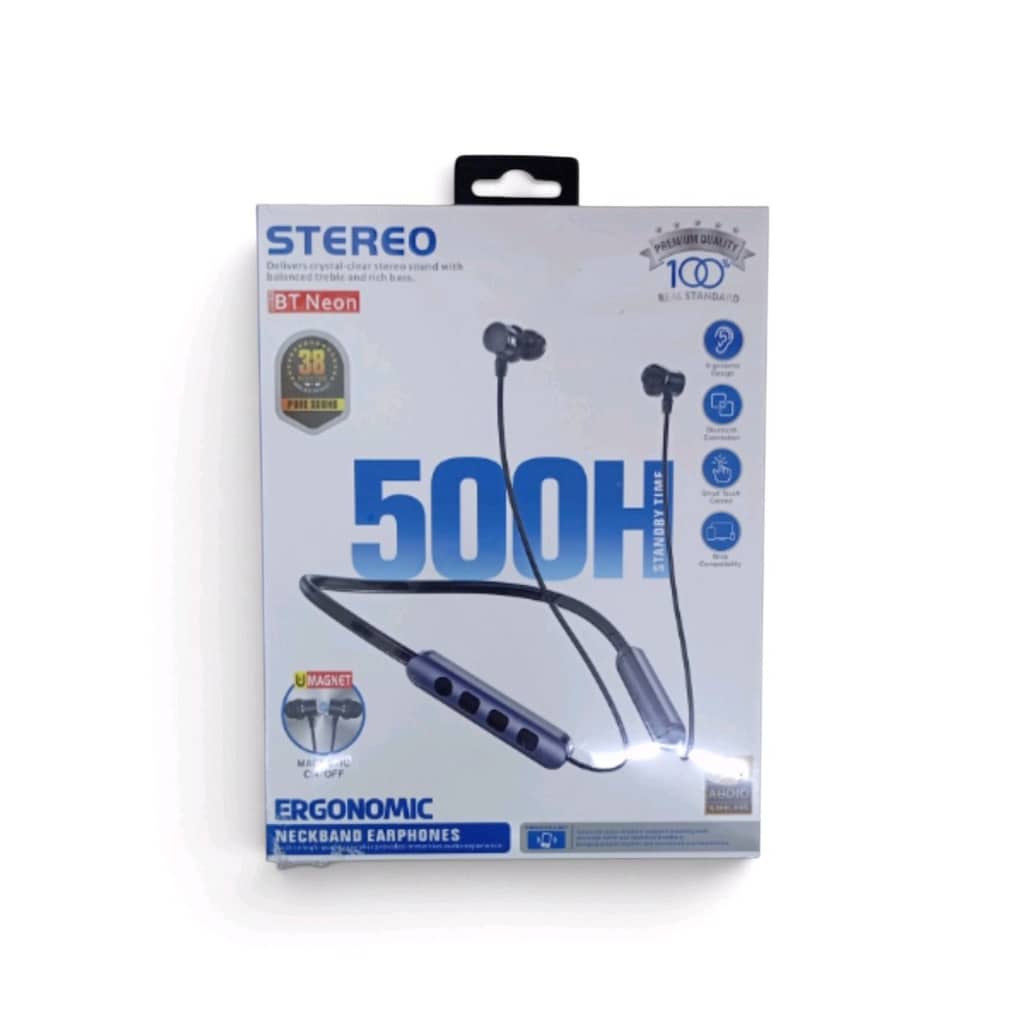 Boyun Bantlı Bluetooth Kulaklık-500 Saat Bekleme Süresi- 38 Saat Çalma - 3