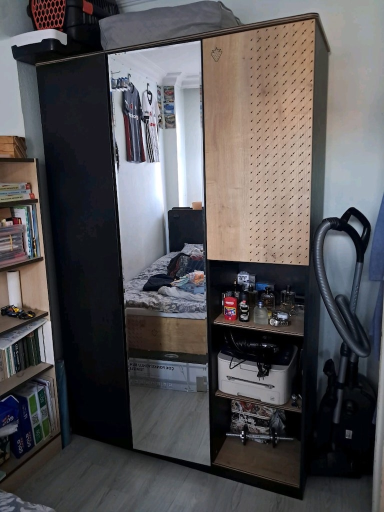çilek mobilya aynalı dolap hasarsız - 2