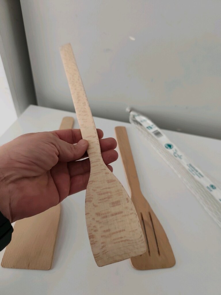 2 TAKIM Zemba 3'lü Spatula Set Yüzde Yüz Doğal Ahşap - 4