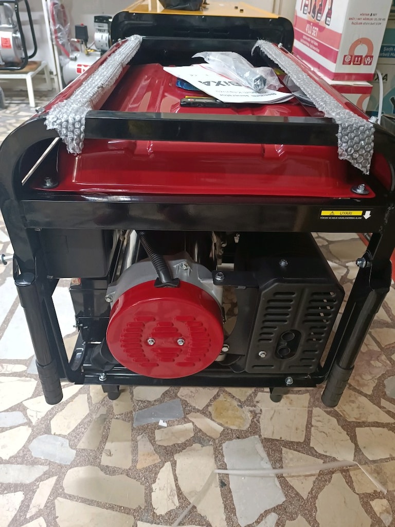 Bixa BX 10500 EP monofeze Trifaze Benzinli marşlı tekerlekli jeneratör - 2