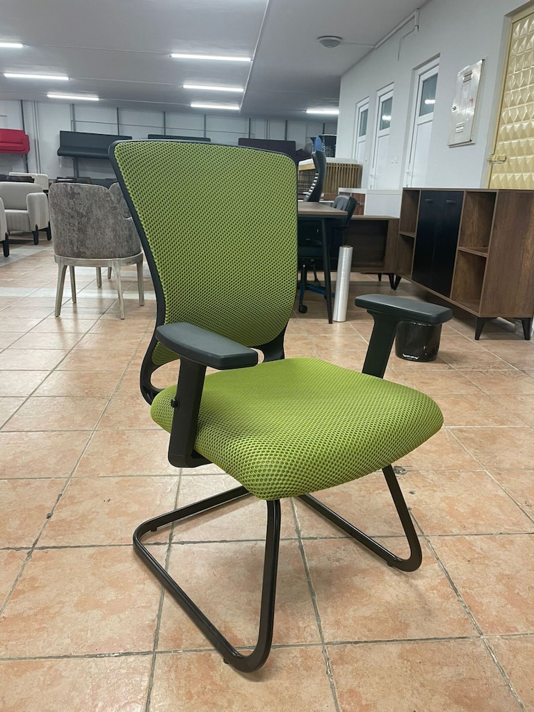 KLAS OFİS ÜSKÜDAR ÇELİKEL YEŞİL RENK BEKLEME KOLTUĞU SIFIR ÜRÜN - 2