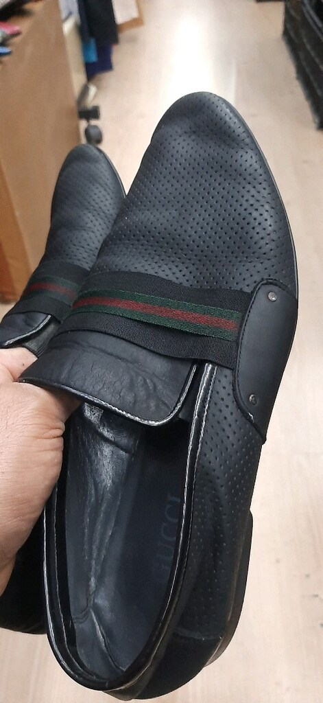 orijinal gucci 43 numara deri ayakkabı - 7