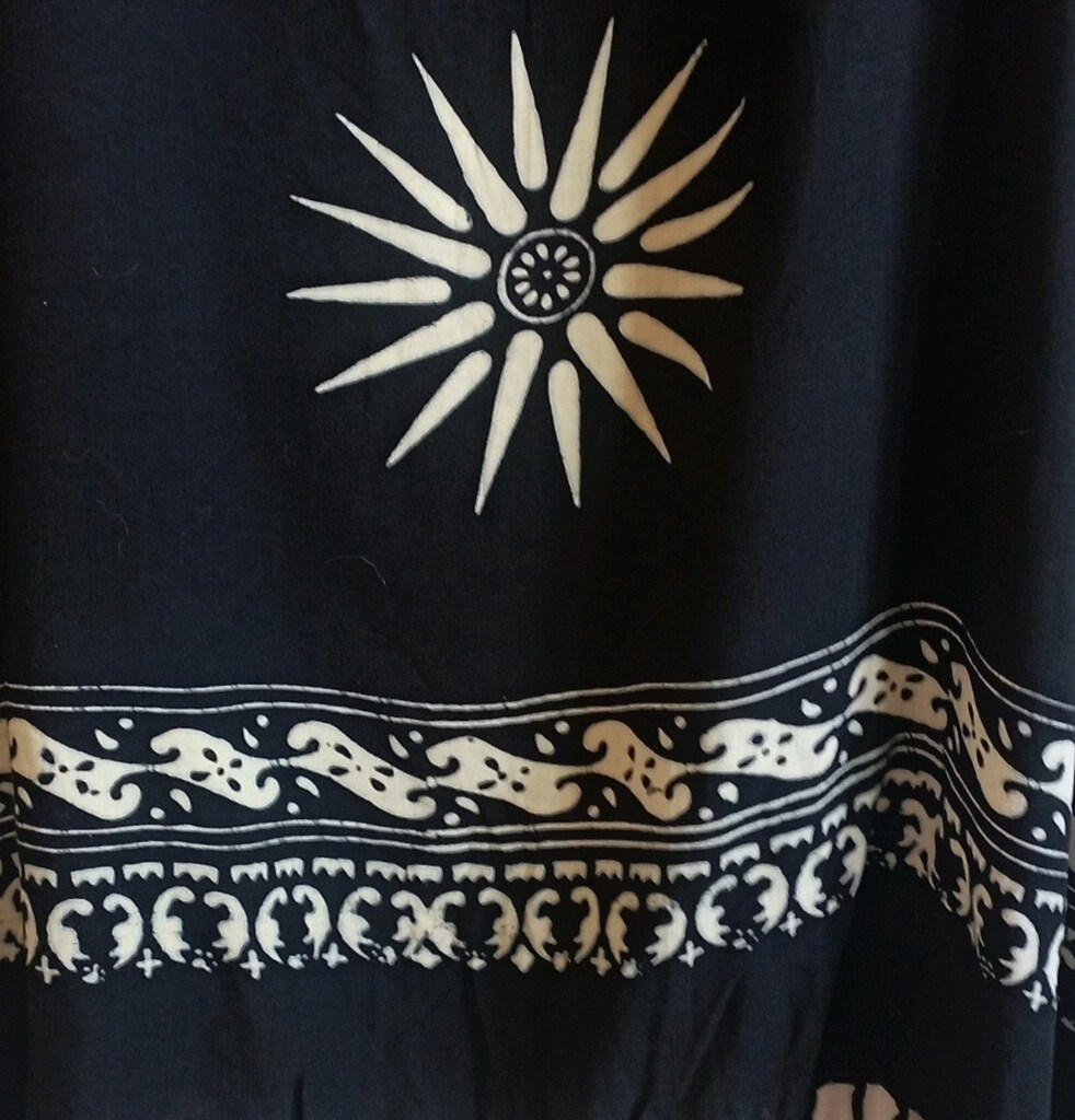 Siyah Güneş Desenli Püsküllü Yazlık Tunik - 6