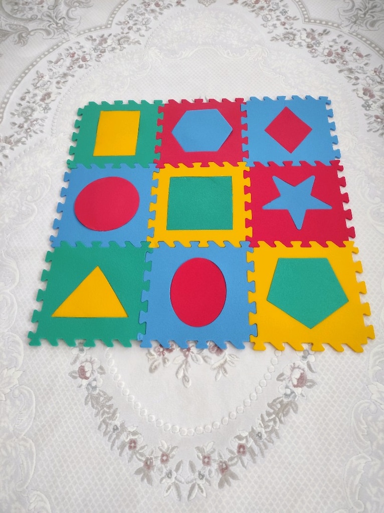 eğitici oyun matı geometrik şekiller - 2