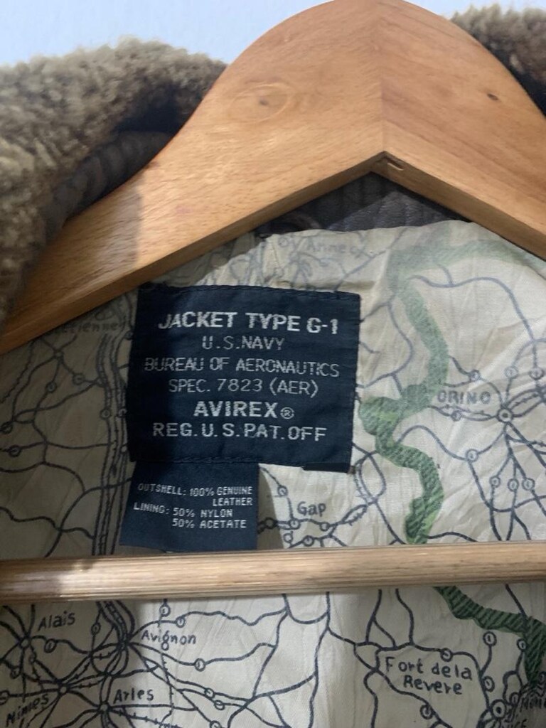 acirex Top Gun orijinal deri pilot ceket - 14