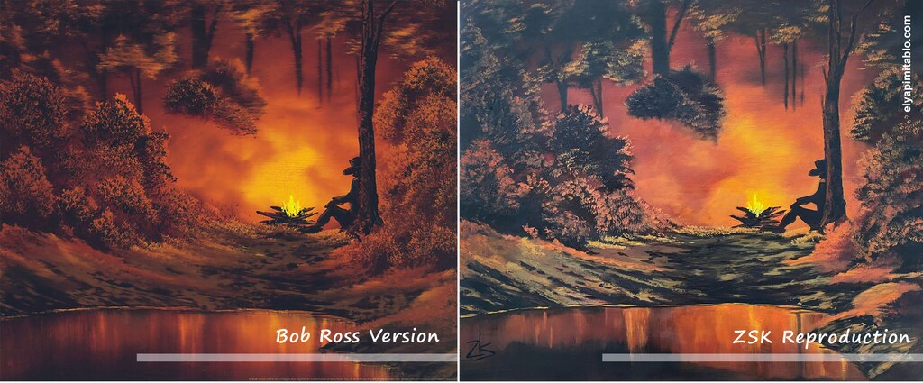ZSK | Bob Ross reprodüksiyon tablo