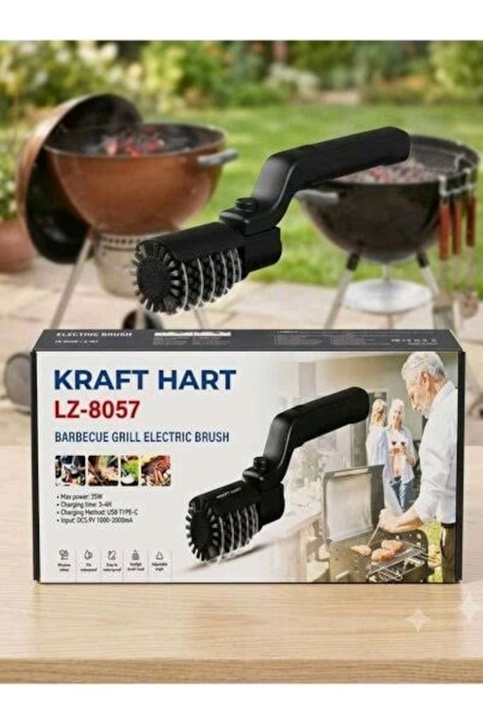 şarjlı barbekü fırçası - 2