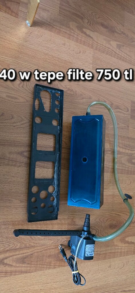 akvaryum ışık ve tepe filtre 80 cm bombeli sehpalı - 20