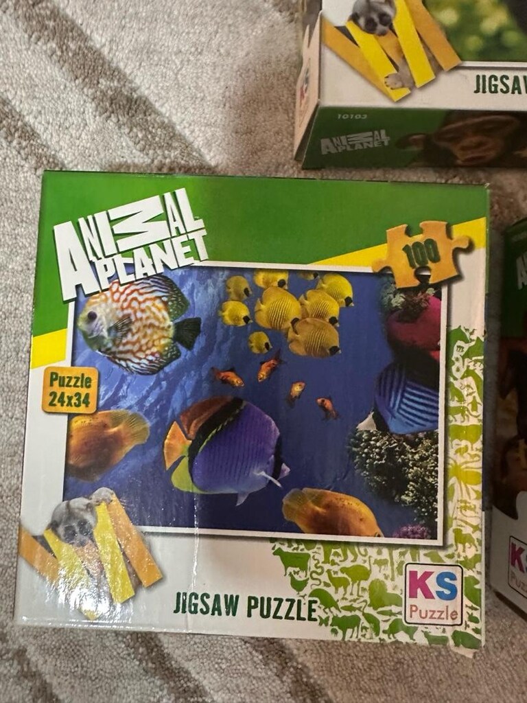 KS5li Renkli Hayvan Figürlü Puzzle Seti - 5
