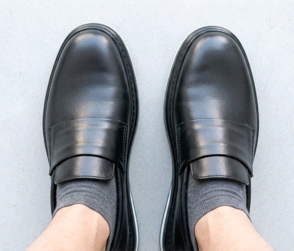 HAKİKİ DERİ GÜNLÜK LOAFER SİYAH (40-44) ERKEK AYAKKABI YENİ - 8