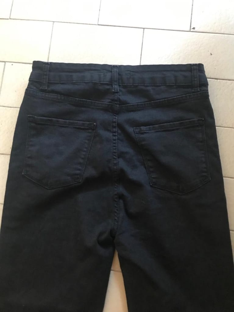 siyah jean kot pantolon - 3