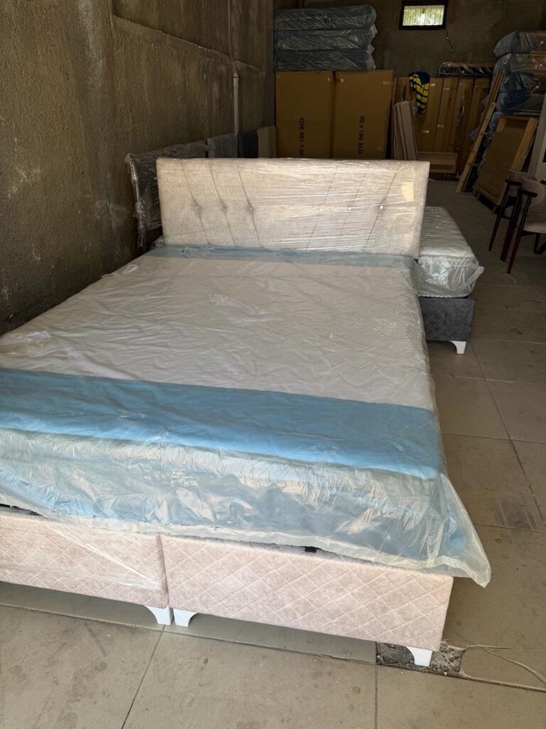 sıfır lüks çift kişilik baza başlık yatak - 4