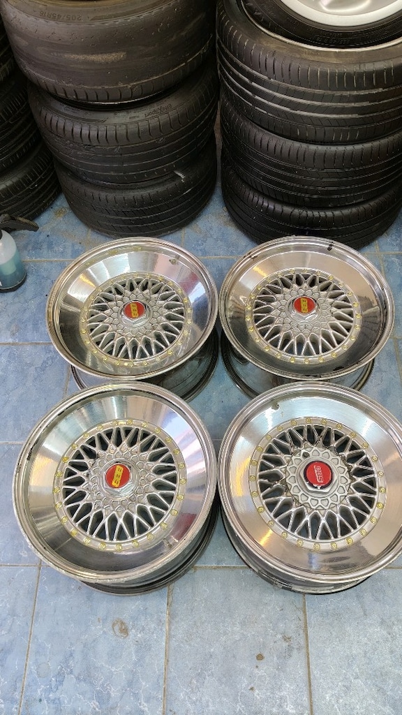 17 inç 4*100 krom bbs jant 9/10 ofset kaynak kırık yok - 3