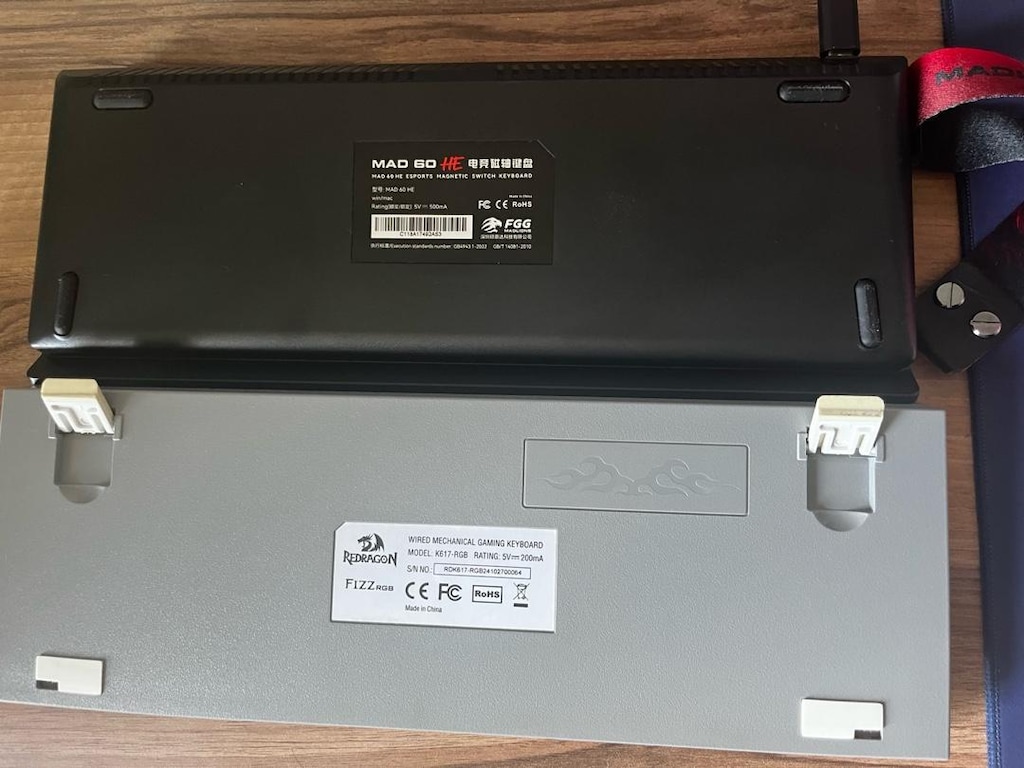 mad 60 manyetik e spor oyuncu klavyesi + redrragon k617fizz rgb - 2