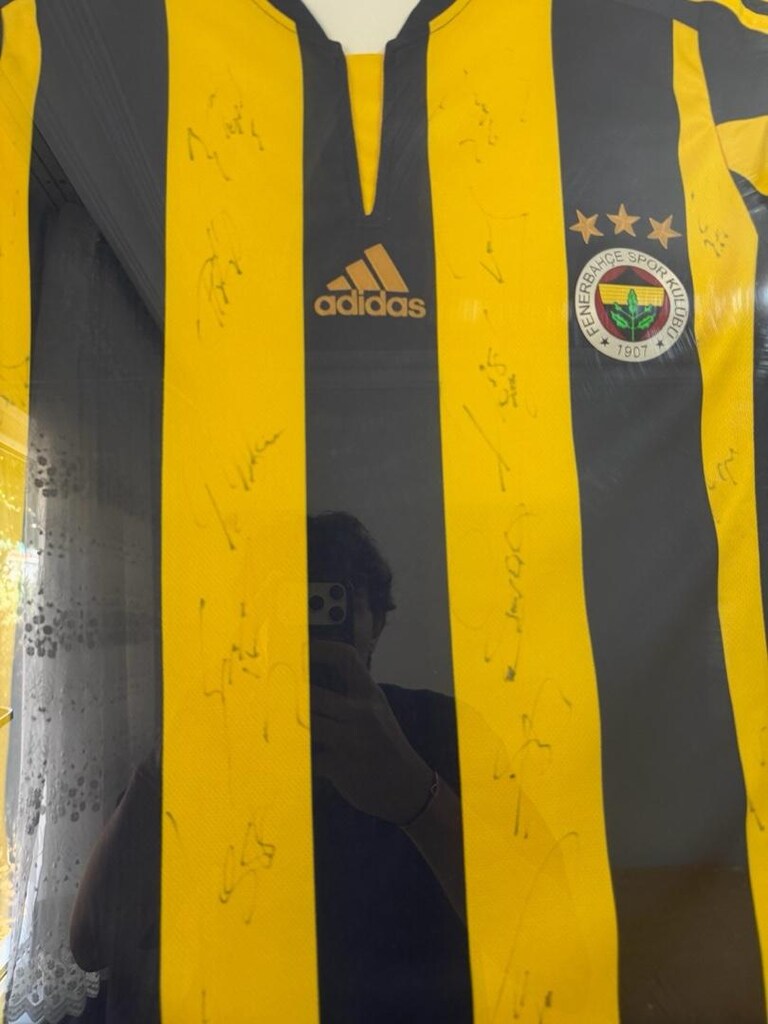 Fenerbahçe 2015-2016 Sezonu İmzalı Çerçeveli Forma - 3
