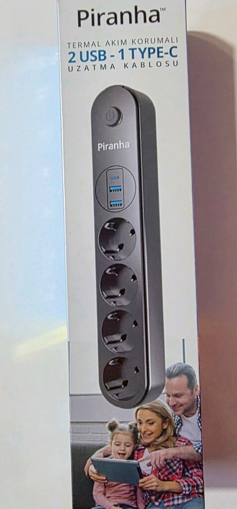 Piranha Termal Korumalı 4’lü Priz 2 USB 1 Type-C. - 5