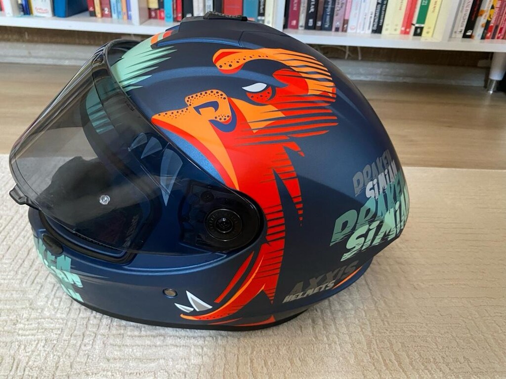 AXXİS Draken S Simian B6 Mat Full Face Kapalı Kask S beden - 2