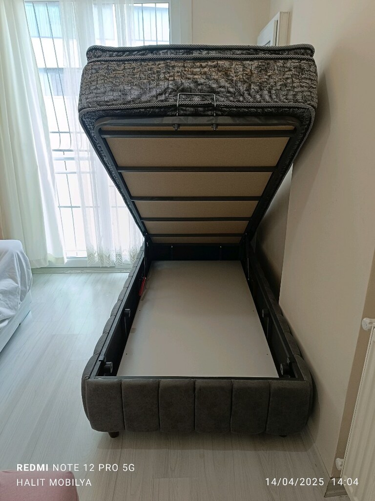90x190 BAZA BAŞLIK TAVŞAN TÜY YATAK - 2